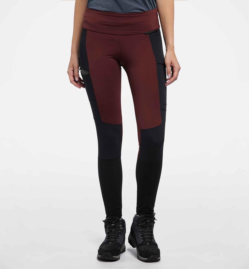Haglöfs Womens Fjell Hybrid Tights Red/Black New Zealand 25903WOCY